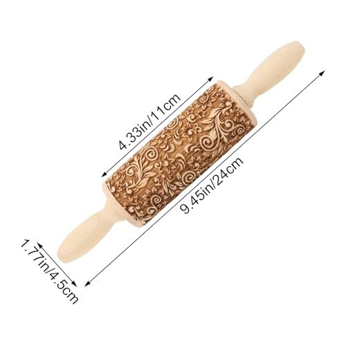 yueton-1-Pack-Wooden-Embossed-Rolling-Pins-Engraved-Embossing-Rolling-Pin-Cute-Kitchen-Baking-Decor-Tool-for-Baking-Embossed-Cookies yueton 1 Pack Wooden Embossed Rolling Pins Engraved Embossing Rolling Pin Cute Kitchen Baking Decor Tool for Baking Embossed Cookies