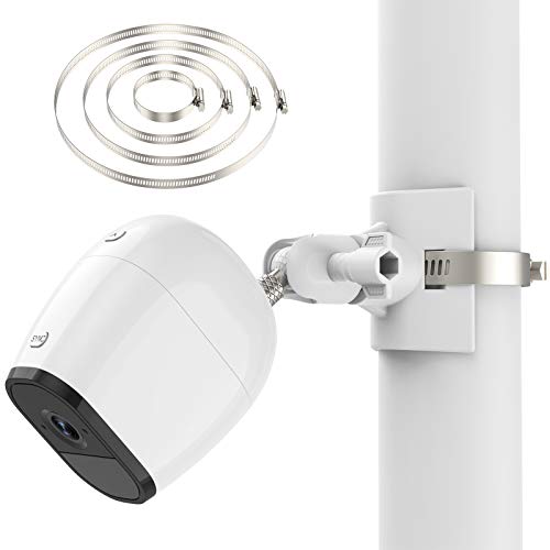 Supporto universale per palo Arlo Pro 4 Arlo Pro 3 Arlo Pro 2 eufyCam 2C/2C Pro/3/3C eufyCam 1 e 2 eufyCam E Arlo Ultra Arlo Ultra 2 telecamere di sorveglianza (bianco 2)