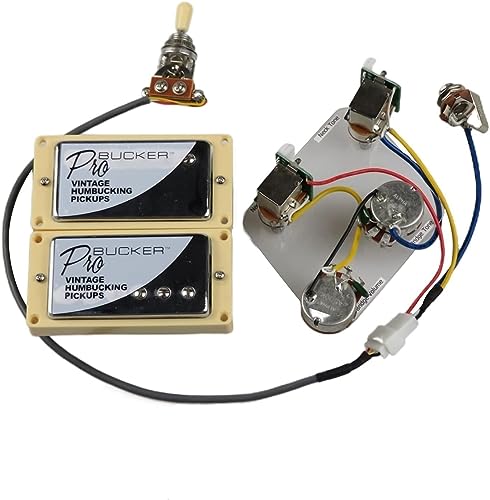 Pastillas de guitarra eléctrica ProBucker Alnico 5 con arnés de cableado Pro Push/Pull para Epiphone...