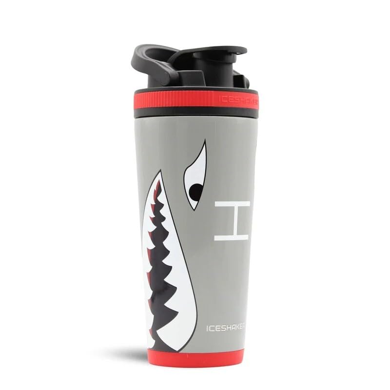 Ice Shaker Insulated Stainless Steel Shaker Bottle | 26oz, Warthog | Cold for 30+ Hours | Insulated Cup with Twist-on Agitator | Odor-Free Bottle for Protein Shakes, Water, Smoothies, Cocktails