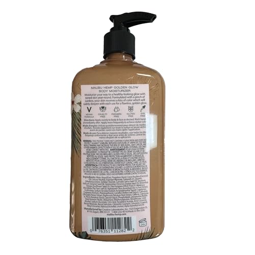 malibu hemp golden glow gradual tan moisturizer 18 fl oz