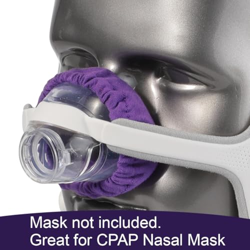 CPAP Mask Liners 4 Pack Nasenschutz-Maskeneinlage Waschbarer Maskenabdeckung CPAP-Zubehör für Nasenmasken