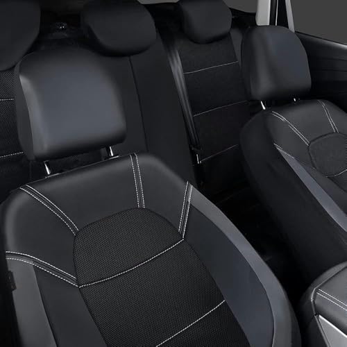 Zestawy pokrowców na siedzenia samochodowe Dla Suzuki Grand Vitara (JT) 3.Gen (4door), skórzane ochraniacze przód tył wygodne i oddychające pokrowce na poduszki,B