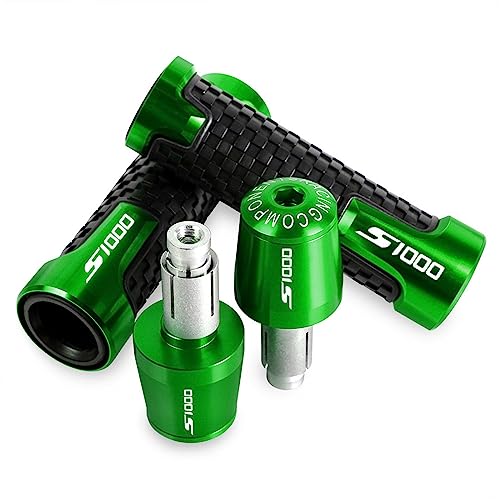 Tapa de Extremos de Manillar Antideslizante y Antivibración BMW S1000 Verde