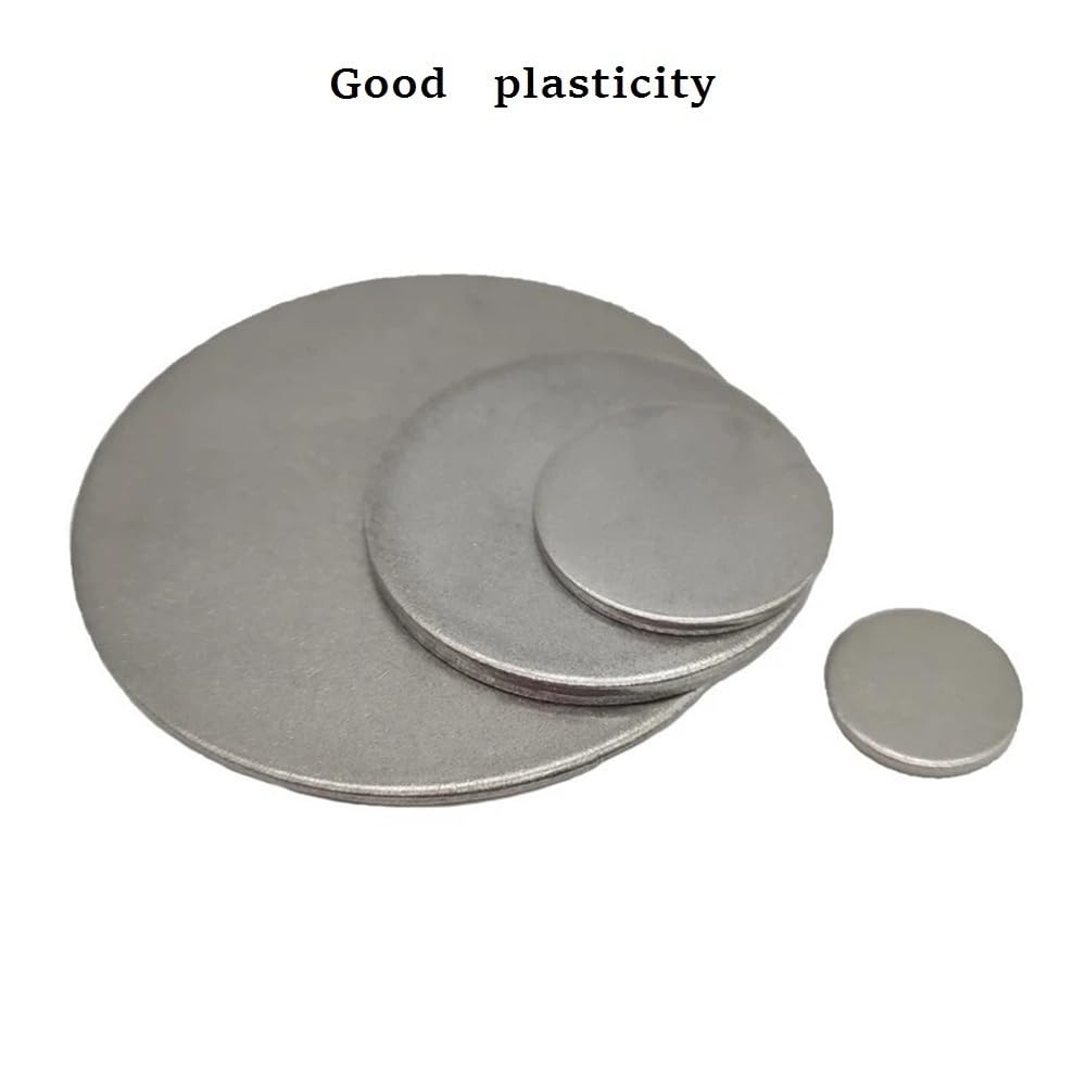Plaque ronde en métal résistant aux chocs, 2,5 mm, diamètre extérieur plat de 50 mm à 300 mm, inox, 1 pièce(100mm)
