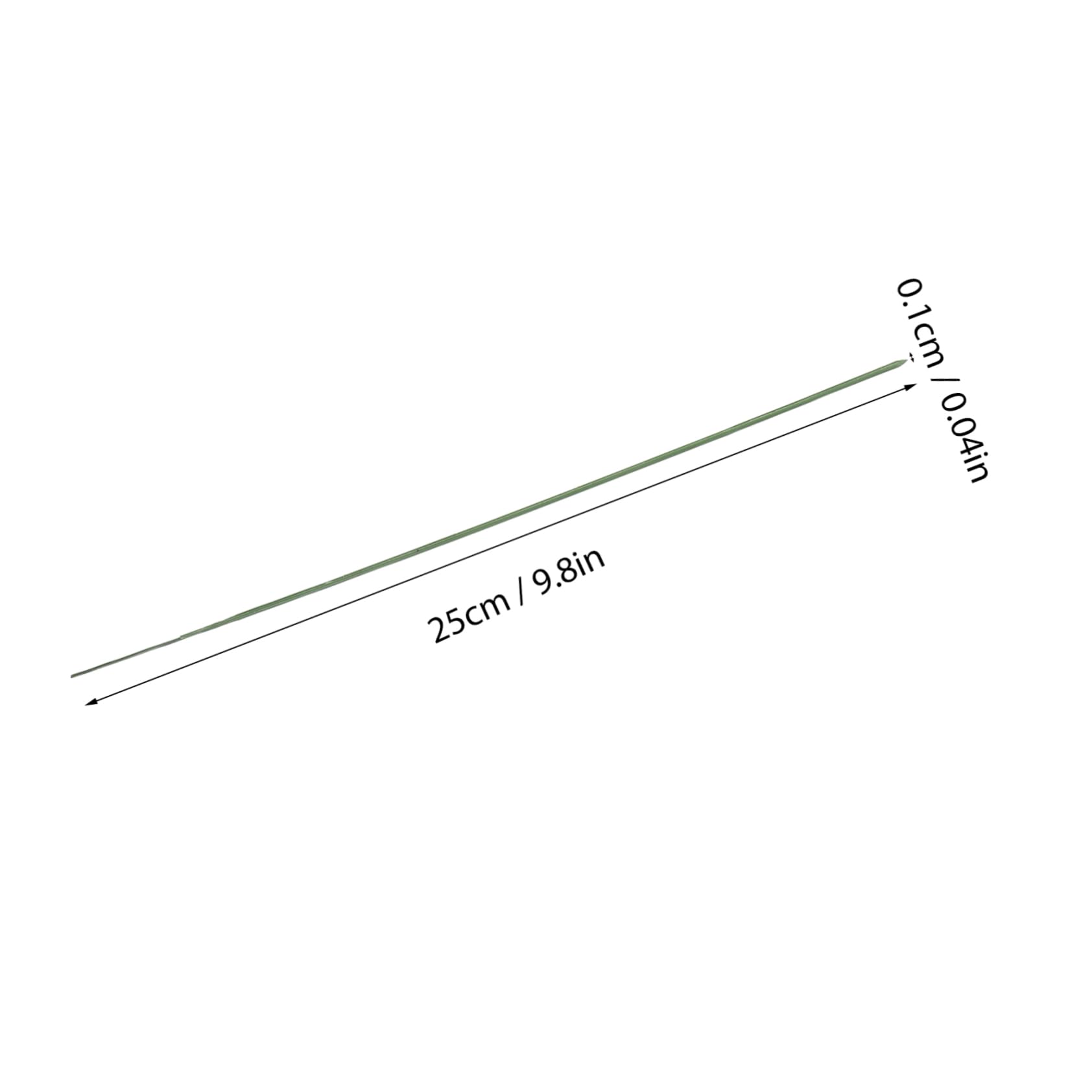 AUTSUPPL DIY Flower Arranging 100pcs 25cm Artificial Stems Wire Lifelike Floral Wire Rods for Bouquets Craft Projects and Floristry