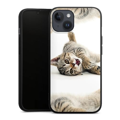 Coque silicone Apple iPhone 14 Plus étui souple chat mignon