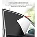 Magnetic Car Window Shade - Full Blackout for UV Block&Privacy Protection with Car Side Window Sun Shade- Universal SUV,Truck,Auto Privacy Shades (A-Side Window/4pcs)