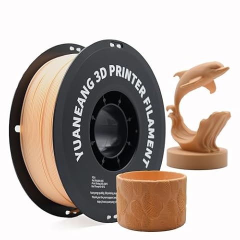 YUANEANG3D Printer Filament, Dimensional Accuracy +/- 0.02 mm, 1 kg Spool(2.2lbs), 1.75 mm,Skin