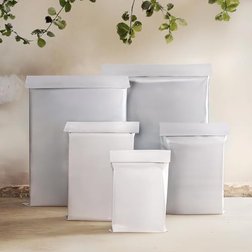 Pakico | 20 XL Verpackungstaschen 50 x 60 cm | Graue Versandtaschen | Opake Versandtaschen | gemischte Größe | Posttaschen | Pakettaschen | Kuriertasche