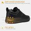 Non Slip Work Shoes for Mens Slip On Sneakers Waterproof Chef Kitchen Shoe Comfortable Slip Resistant Restaurant Footwear Hombre Zapatos de Trabajo, Black