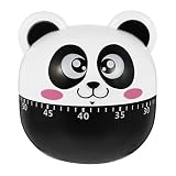 Panda Mechanical Kitchen Timer, Panda Mechanical Timer Cute Panda Timer for Kids, 60 Minutes Manual
