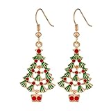 Boucles d'oreilles de Noël pour femmes, ornements pour sapin de Noël, cadeaux de bijoux pour femmes, les boucles d'oreilles ont une texture légère, ce qui minimise la pression sur les oreilles tout en garantissant la qualité.