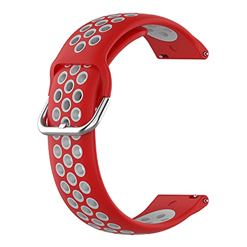 Image of ACM Watch Strap 22mm compatible with Boat Flash Edition Smartwatch | Silicone Belt Breatheable Dual Color Dot Band