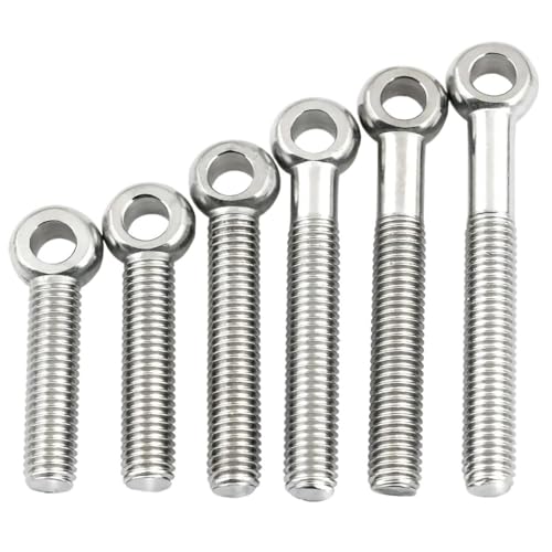 Boulons à œil en acier inoxydable 304 M18x70mm à haute finition pour fixation mécanique durable
