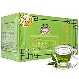 Double Dragon Finest Chinese Green Tea – 300 Tea Bags (12 Boxes) | Pure Fujian Green Tea | 100% Natural & Pesticide-Free | Rich in Antioxidants | Low Caffeine | Vegan & Vegetarian Friendly