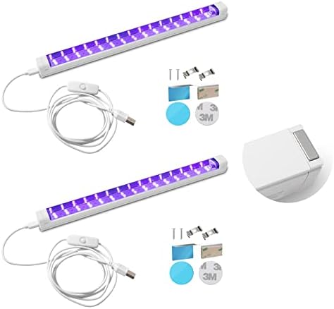 UV Black Light Bar LED Blacklight Strip Lights for Glow Party Supplies
