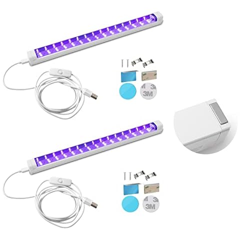 THLIFURE T5 Barra de luz USB portátil UV LED Luz negra (Paquete de 2) Cover