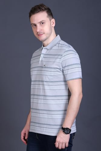 Image of GODFREY Half Cotton Polo T Shirt for Man with Pocket - Regular Fit Mens Collar Tshirt