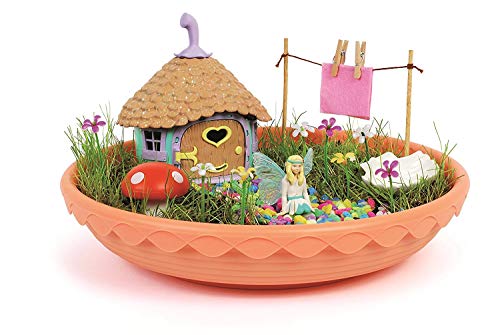 My Fairy Garden Spielzeugset, Magischer Feen Garten, Garten für Kinder zum Selber Pflanzen & Spielen, Feen Garten Set inkl. Grassamen, Kreativset Mädchen, Ideales Weihnachtsgeschenk, ab 4 Jahres - 2