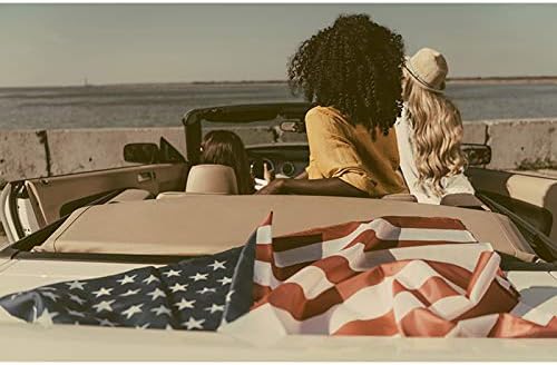 Walls By Me - Peel and Stick Poster Print Red and White American Wall Art 5602-8in x 12in (20x31cm) -, Repositionable and Removable - Unframed