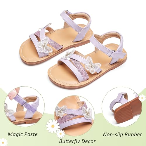 Image of GINFIVE Toddler Girls Sandals Girls Toddler Sandals Little Girls Kids Shoes