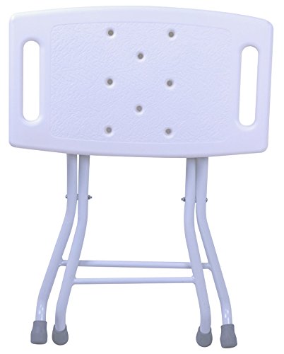 Folding Shower Seat Stool - Portable Assist Bath Bench Chair with Hand Grab for Seniors, Disabled, or Home Care Comfort by BrightCare