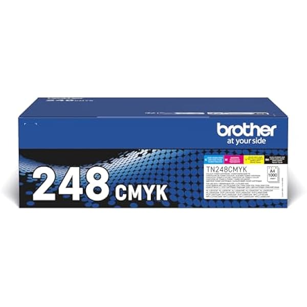 Brother TN-248VAL kaseta z tonerem 4 szt. Oryginalny Czarny, Cyjan, Purpurowy, Żółty