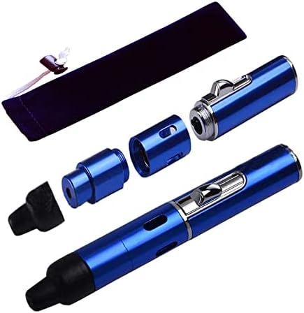 Butane Torch Lighter, Fengfang Metal All-in-One Tube Built-in Detachable Refillable Butane Torch Handheld Lighter (1 Pack Blue)