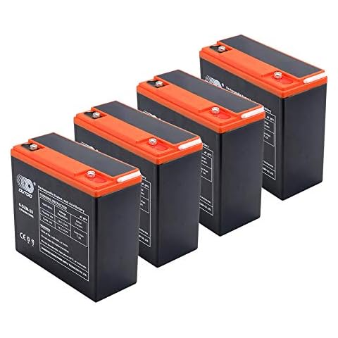 ZXTDR 4PCS 6-DZM-20 12V 24AH Rechargeable Battery for Electric Scooter go kart ATV Cover