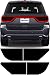 REVION Autoworks 2014-2020 Dodge Durango Tail Light Tint Kit | Precut Dark Black Smoke Vinyl Overlays for '14-'20 Dodge Durango Taillight | Tinted Dry Application Film