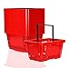 Produktbild goodsforbusiness GmbH 10x Einkaufskorb rot 22l mit 1 Tragebügel Kunststoffkorb Körbe stapelbar | Tragekorb stabil | Plastikkorb lebensmittelgeeignet | Shopping-Basket | Handkorb bis zu 30kg belastbar