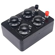 0-9999 Ohm Simple Resistance Box Variable Decade Resistor Teaching Instrument