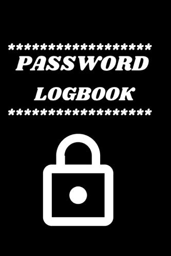 Password Logboook: Password logbook with phone number and security question,black and white, uses alphanumeric indexing for ease of use
