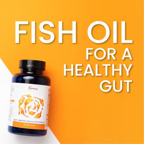 Microbiome Labs Gut-Specific Fish Oil Supplement - Omega 3 Pills With Superior Epa Dha Dpa Ratio To Support Immune & Gut Health - Natural Lemon Flavor To Minimize Fishy Burps (60 Softgels) #TOP2