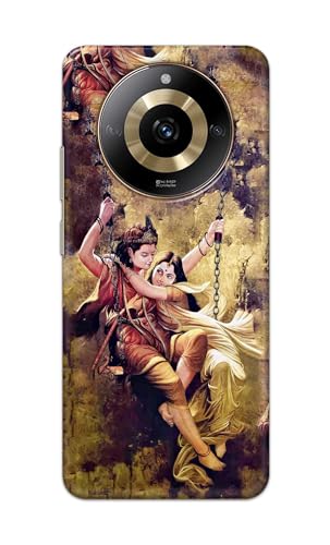 Image of Printed Hard Back Cover for Realme Narzo 60 5G Back Cover (Radha Krishna Love -J1) -190724(EA)
