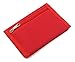 RFID Trifold Canvas Outdoor Sports Wallet for Kids - Front Pocket Wallet with Magic Sticker (Red)