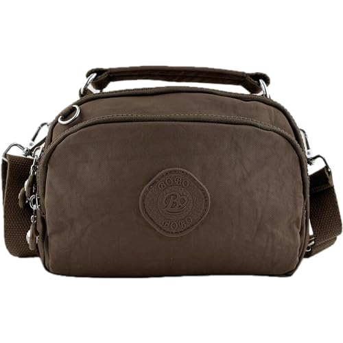 Foino Bolso Bandolera Moda Bolso de Hombro para Mujer Bolsos de Mano Bolso de Mensajero Muchos Bolsillos Viajar Espaciosa Duradera Bolsa Lateral para Niñas