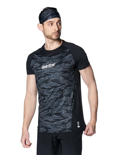 [A_[A[}[] UA Heatgear Comfort Fitted Novelty Short Sleeve Crew Shirt Black / / XL