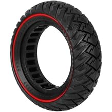 XIBANY Motorized Scooter 103/2558080/65-6 Off-Road Honeycomb Solid Tire for KU/GOO M4 Pro VSETT10+ Zero 10X Kaabo Mantis 10 Electric Scooter Tyre Part Motorized ScooterRed