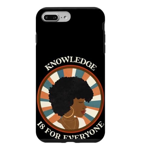 Black Teacher Knowledge Is For Everyone Afro Love Women �X�}�z�P�[�X iPhone 7 Plus/8 Plus �p