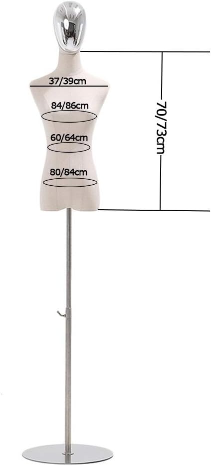 Female Mannequin Torso Body Dress Form Flexible Arms and Tripod Stand for Clothing Wedding Dress Jewelry Display