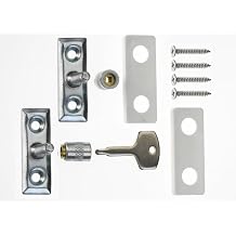 Staylock Window Security Device for Restricting and Locking Window Opening Brass, Retail Boxed