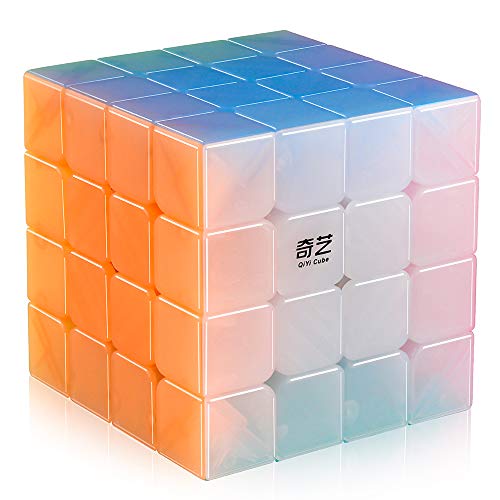 D-FantiX Qiyi Qiyuan S 4x4 Speed Cube Stickerless 4x4x4 Qiyi Jelly Cube Puzzle