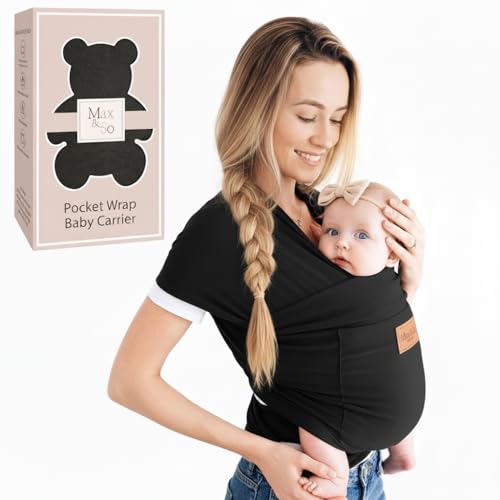 Baby Wrap Carrier - Premium Cotton Baby Carrier Wrap for Newborn ...