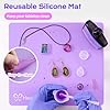 HeyClear 250g UV Resin kit -Crystal Clear, Hard UV Epoxy Resina para Manualidades Fast Curing Glue uv with Silicone Molds, Mat for Beginners Jewelry Making, DIY Crafts Art, Casting Coating #2