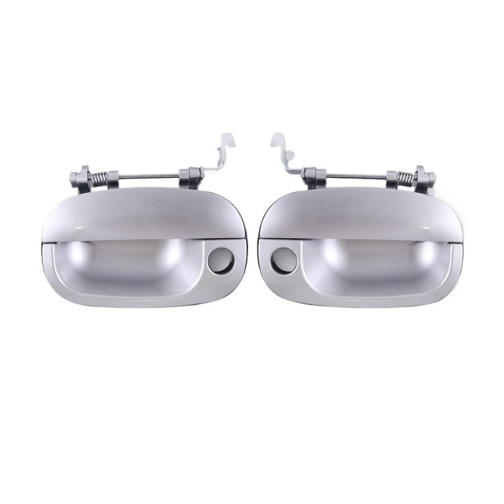 Mrgdjsexm Ships From: China Mainland; 1 Pair Silver Grey Front Door Outside Handle Compatible With Starex 1997 2005(Ships From: China Mainland; 1 Pair)