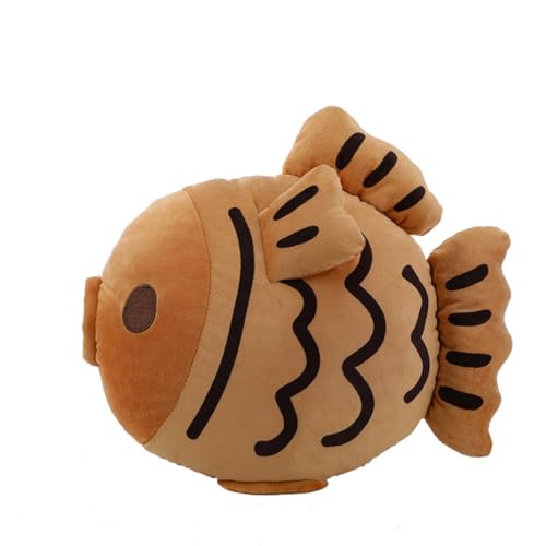 ZCPACE 13.8 Inches Cute Taiyaki Stuffed Animal Pillow Taiyaki Fish Plush Soft Stuffed Food Snapper Bream Plushie Pillow Doll Home Decor Gifts