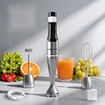Cordless Immersion Blender, 3-in-1, Smart Control, Low Noise