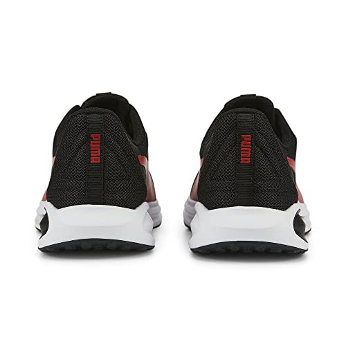 PUMA Puma Twitch Runner Sneaker, Black-Burnt Red-Elektro Blue, 7 US Unisex Big Kid